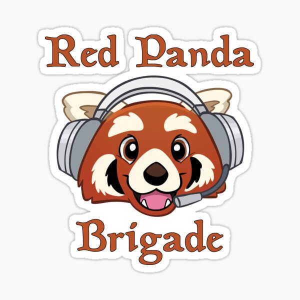 Red Panda Brigade Sticker