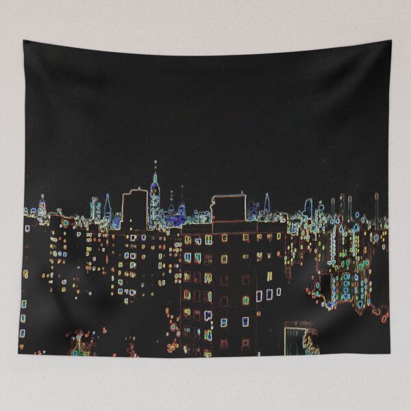 Item preview, NYC at Night designed and sold by WanderingMogwai.
