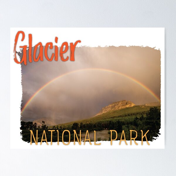 Aperçu de l'œuvre Arc-en-ciel du parc national des Glaciers créée et vendue par AvocaSpring.