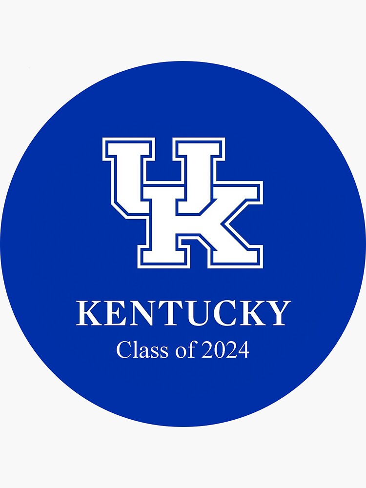 "University of Kentucky Class of 2024 Sticker" Sticker for Sale by