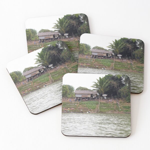 Aperçu de l'œuvre Maison sur pilotis avec potager Mékong Laos créée et vendue par worldways.