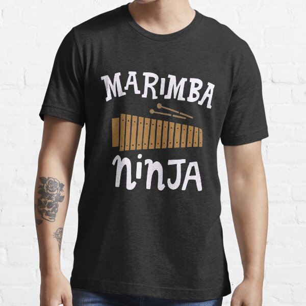 "Marimba Ninja Funny Marching Band Marimba Player Gift " Tshirt for