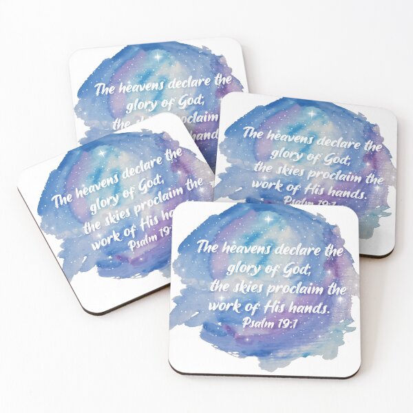 Item preview, Watercolor galaxy Design Psalm 19:1 designed and sold by Rebecca Randle.