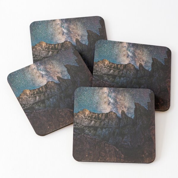 Item preview, Car trails through the Cheddar Gorge under the milky way  designed and sold by mynameisblank.