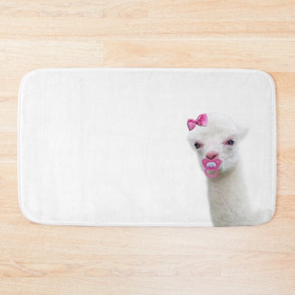 Item preview, Baby Alpaca or Llama with pink pacifier designed and sold by Jan Marvin Art Studio.