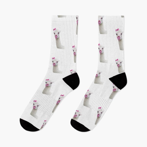 Item preview, Baby Alpaca or Llama with pink pacifier designed and sold by Jan Marvin Art Studio.