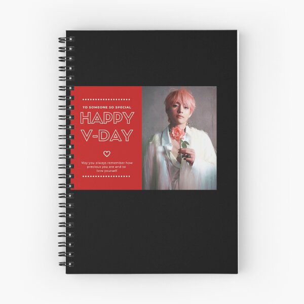 Item preview, "V"alentine's Day Card - Kim Taehyung red designed and sold by PaperMoonKPOP.