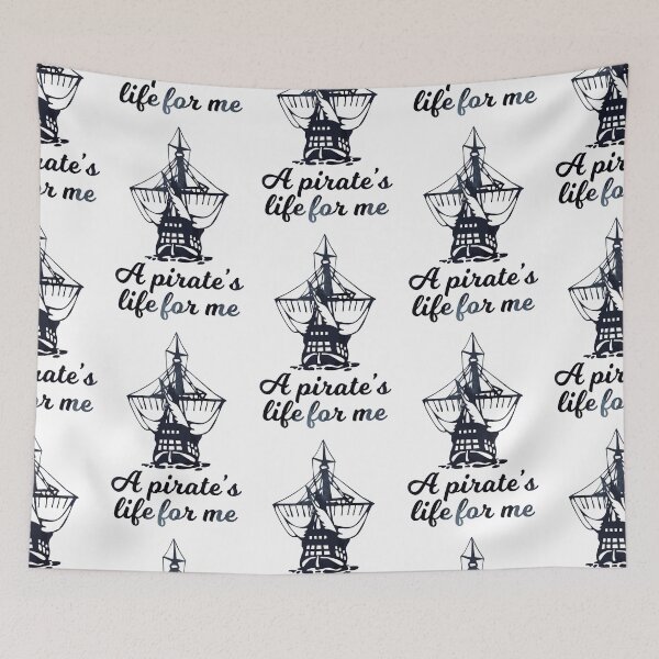 Item preview, A Pirate's Life for Me! Pirate Ship and Slogan designed and sold by SeanMcArthur.