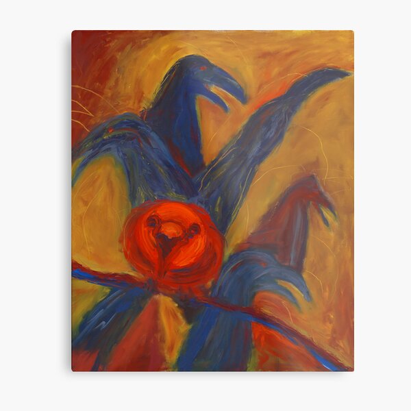 Crows Metal Print