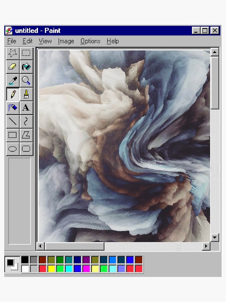 "Windows 95 Paint" Sticker for Sale by alexias67 Redbubble