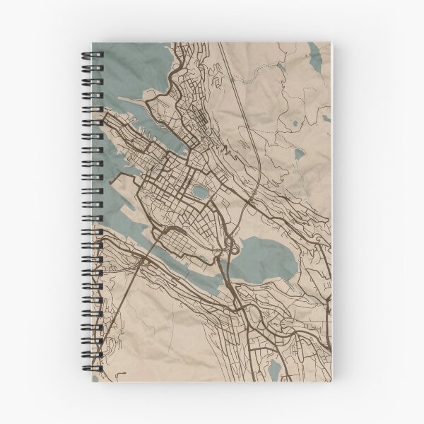 Item preview, Bergen Sepia Map designed and sold by CPTVDesign.
