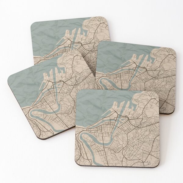 Aperçu de l'œuvre Trondheim Sepia: carte créée et vendue par CPTVDesign.