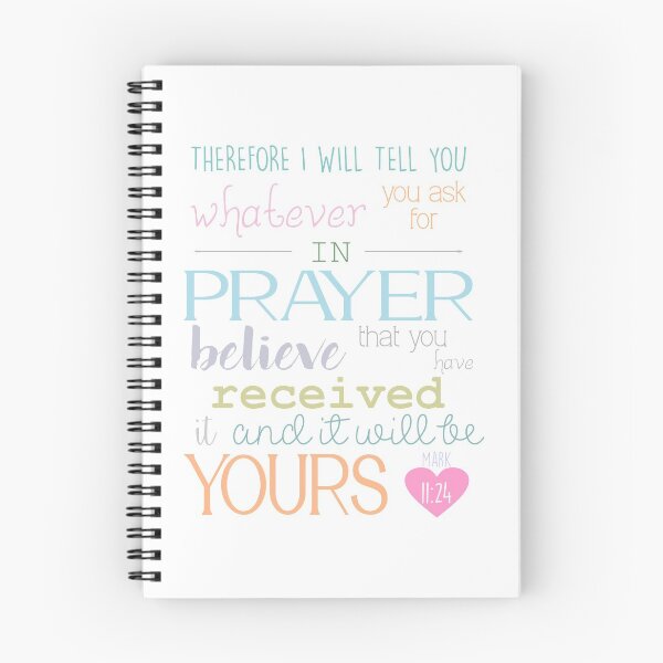 Item preview, prayer & faith Bible Verse soft pastel colors typography designed and sold by kristinedesigns.