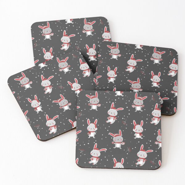 Item preview, Bunnies Gray Black designed and sold by Color Me F*@k!ng Happy.
