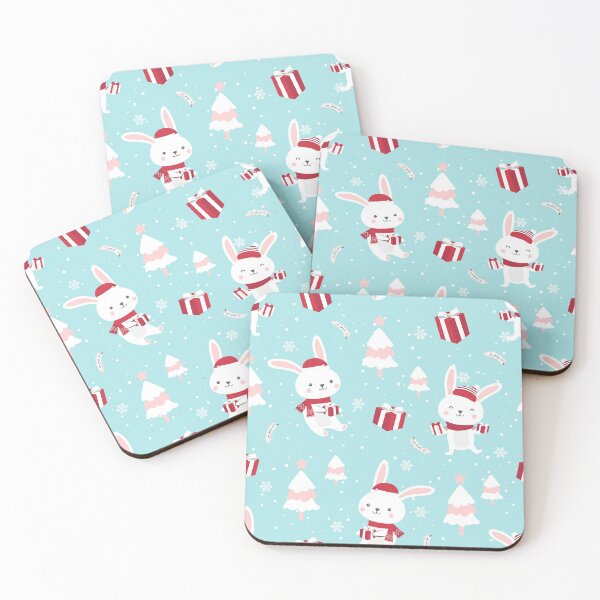 Item preview, Bunnies Aqua designed and sold by Color Me F*@k!ng Happy.