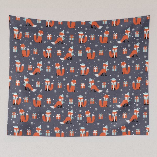 Item preview, Christmas Fox Purple designed and sold by Color Me F*@k!ng Happy.