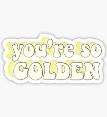 Golden Lyrics Harry Styles Fine Line Glossy Sticker