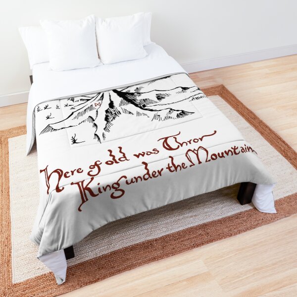 Smaug above Erebor Comforter