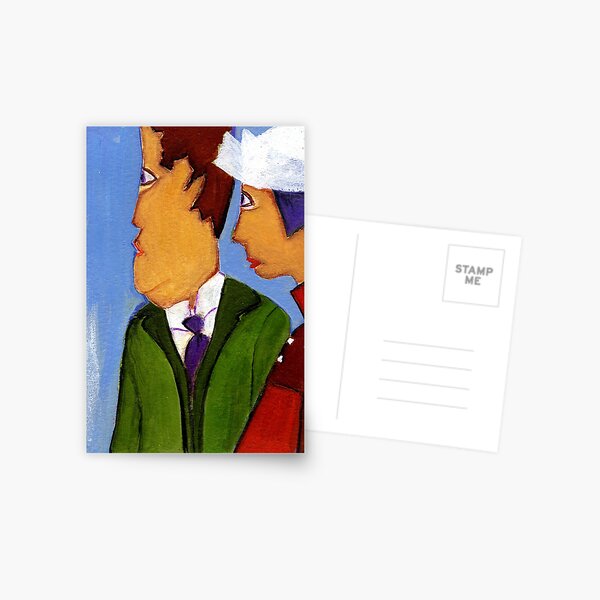 the parents of the bride Postcard