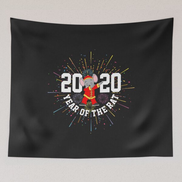 Item preview, 2020 Year of the Rat Dabbing Happy Chinese New Year gif designed and sold by hadleydesigns.