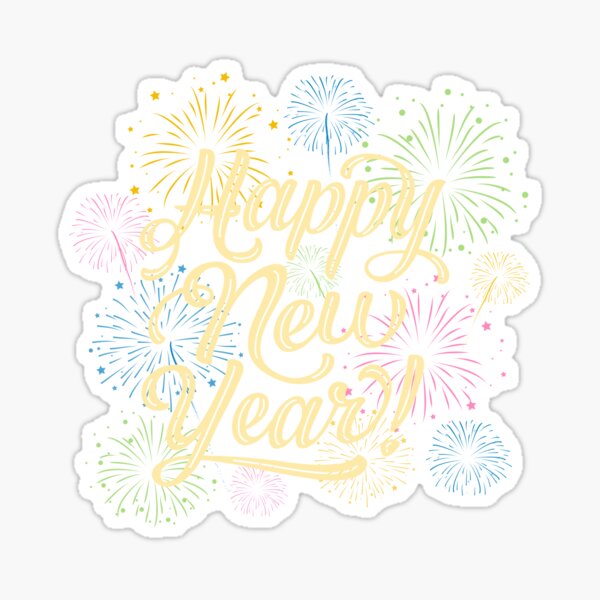 Item preview, Happy New Year fireworks for men women kids party gift designed and sold by hadleydesigns.