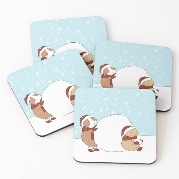 Item preview, Guinea pigs making snowman  designed and sold by mondesign26.
