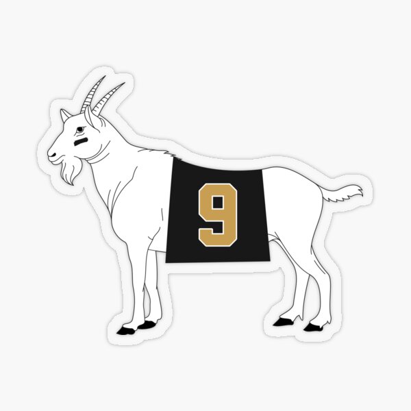 Limited Edition Drew Brees, GOAT 9, New Orleans Saints Shirt, Mug &  Hoodie! Graphic T-Shirt Dress for Sale by GoatGear