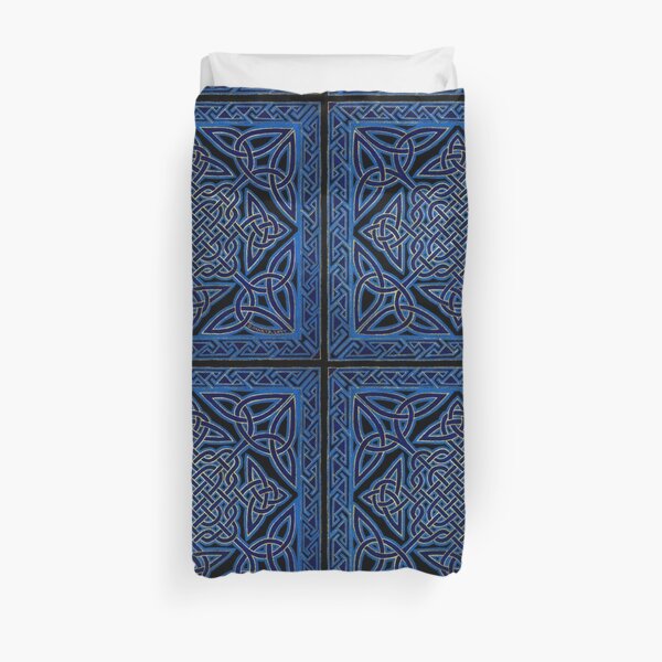 Celtic Meditation Blue Duvet Cover