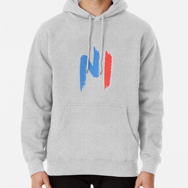 Ninho bleu et rouge Sweat à capuche épais