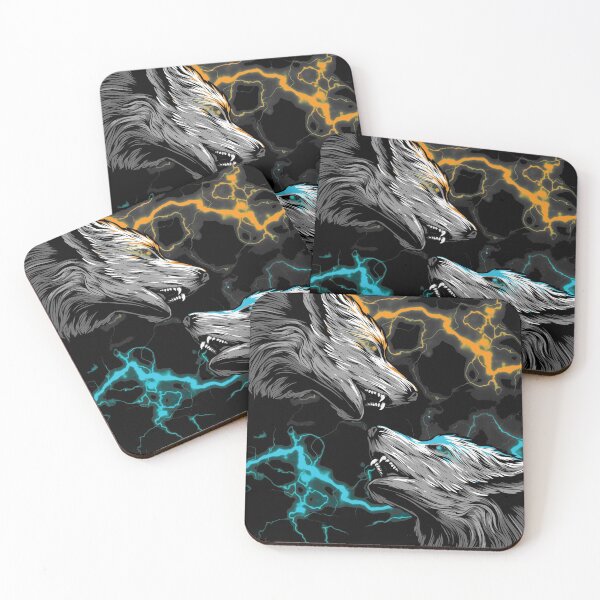 Item preview, Electric Wolves designed and sold by Vintage-Artwork.