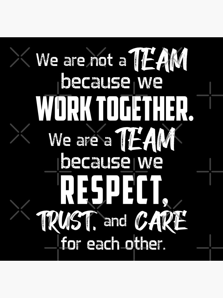 "Teamplay Team Kollegen Arbeit Cool Lustig Geschenk Spruch" Poster von