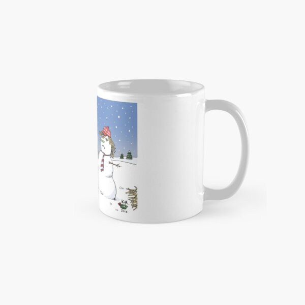 Pandas and snowman Classic Mug