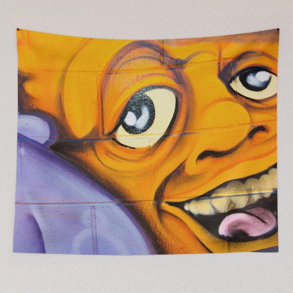 Item preview, Smiling Orange Face Urban Art Photograph designed and sold by srgreen.