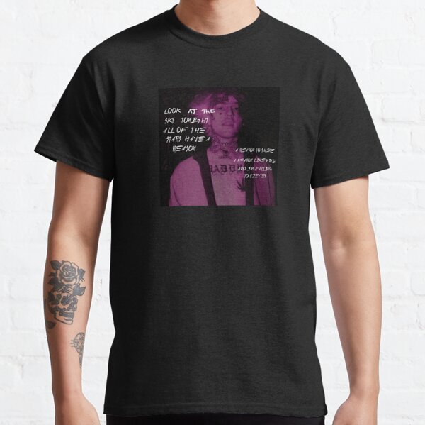Lil Peep Star Shopping Songtexte Signiertes Foto Classic T-Shirt
