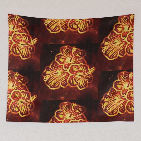 Item preview, Galaxy Tribal Hibiscus  designed and sold by MARIALOSA P.