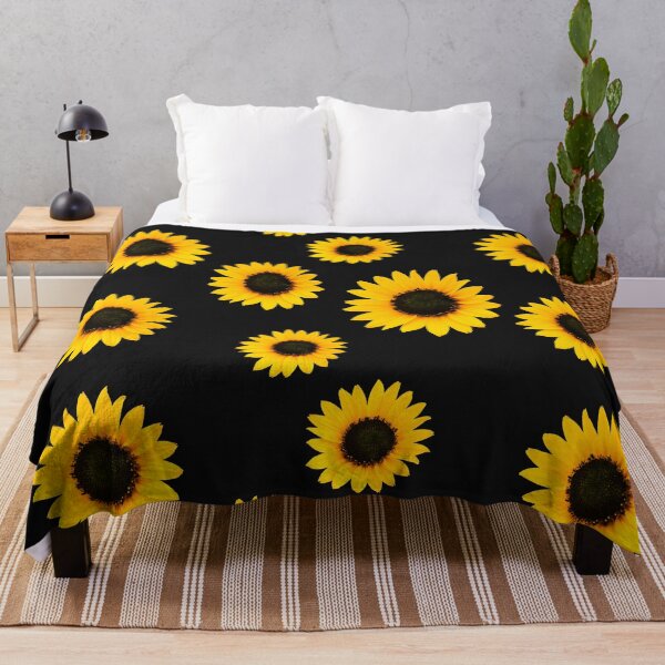 Item preview, Sunflower Pattern - Black designed and sold by bohoDecor.
