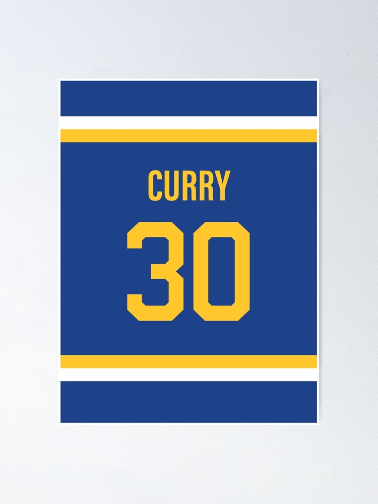 Steph Curry Jersey Poster for Sale by WalkDesigns