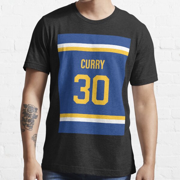 Golden State Warriors NBA Jersey Stephen Curry #30 T- Shirt Mens Sz L Blue  NWT