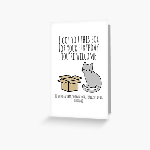 Greetings Card curious cats tea time Birthday/ Any Occasion 