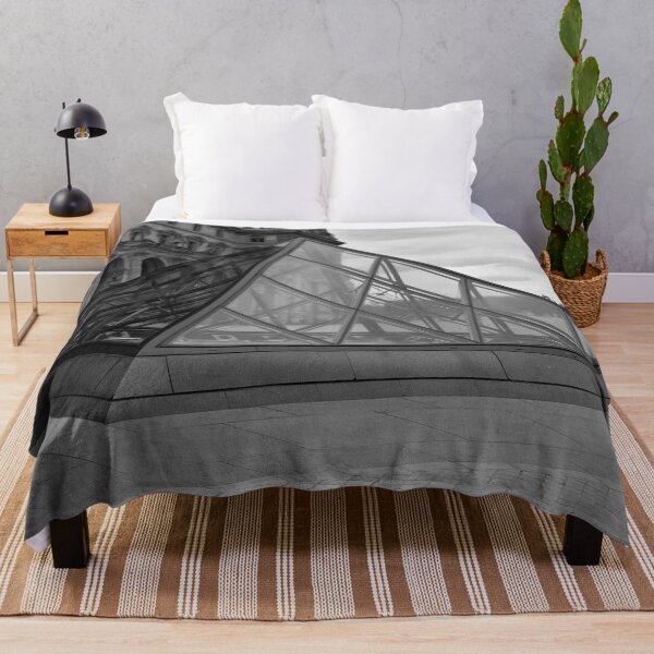 Item preview, Musee du Louvre - Cour Napoléon - Paris - Black and White designed and sold by Yannik Hay.