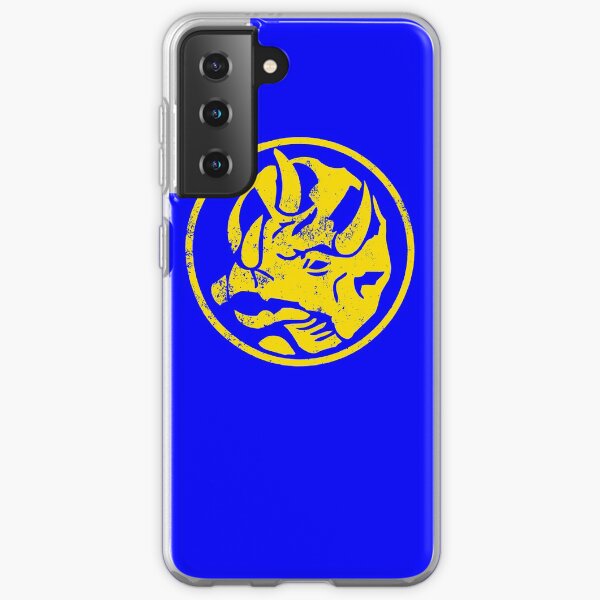 Blue Triceratops Power symbol Samsung Galaxy Soft Case