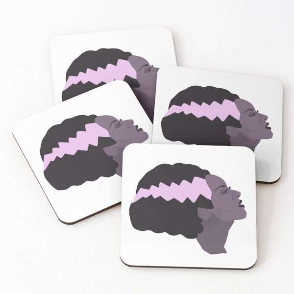 Item preview, Bride of Frankenstein purple head designed and sold by BundleDoodle.