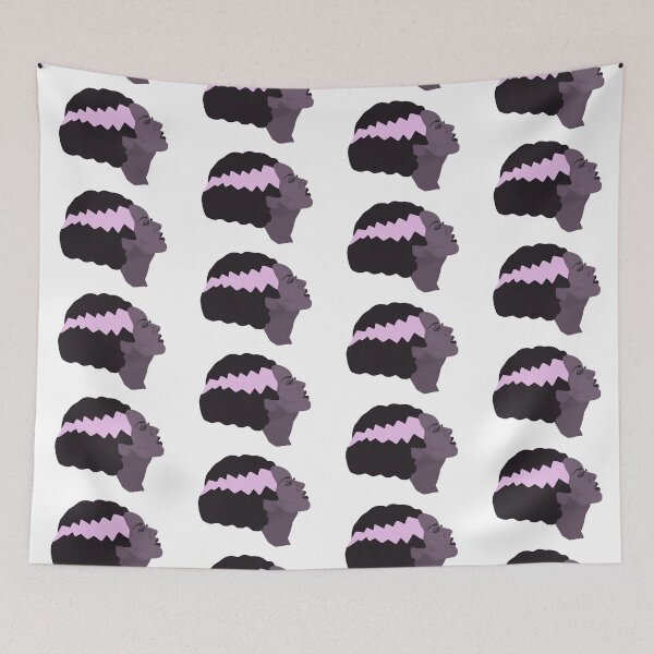 Item preview, Bride of Frankenstein purple head designed and sold by BundleDoodle.