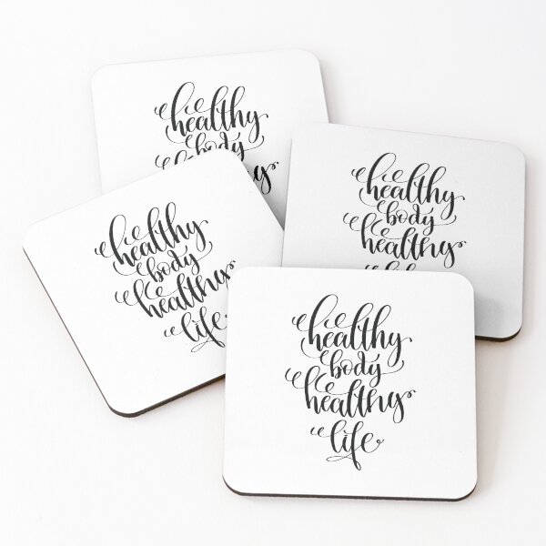 Item preview, Healthy Body Healthy Life Inspirational Quotes designed and sold by ProjectX23.