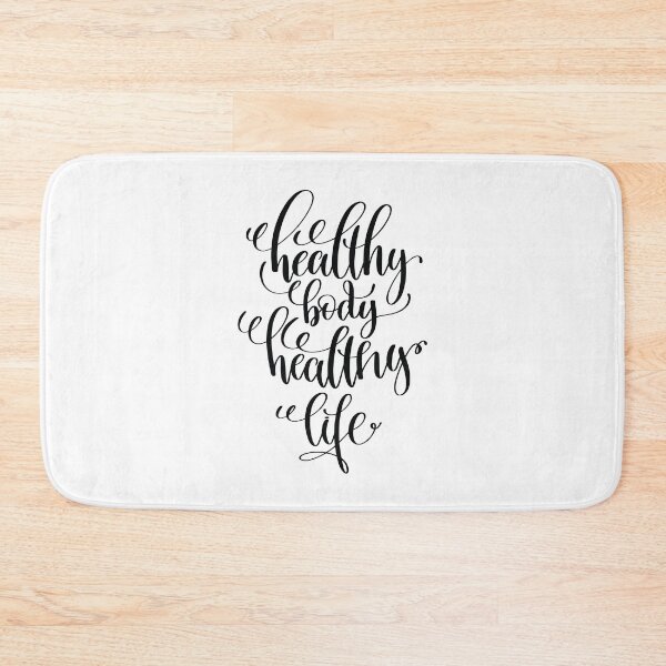 Item preview, Healthy Body Healthy Life Inspirational Quotes designed and sold by ProjectX23.