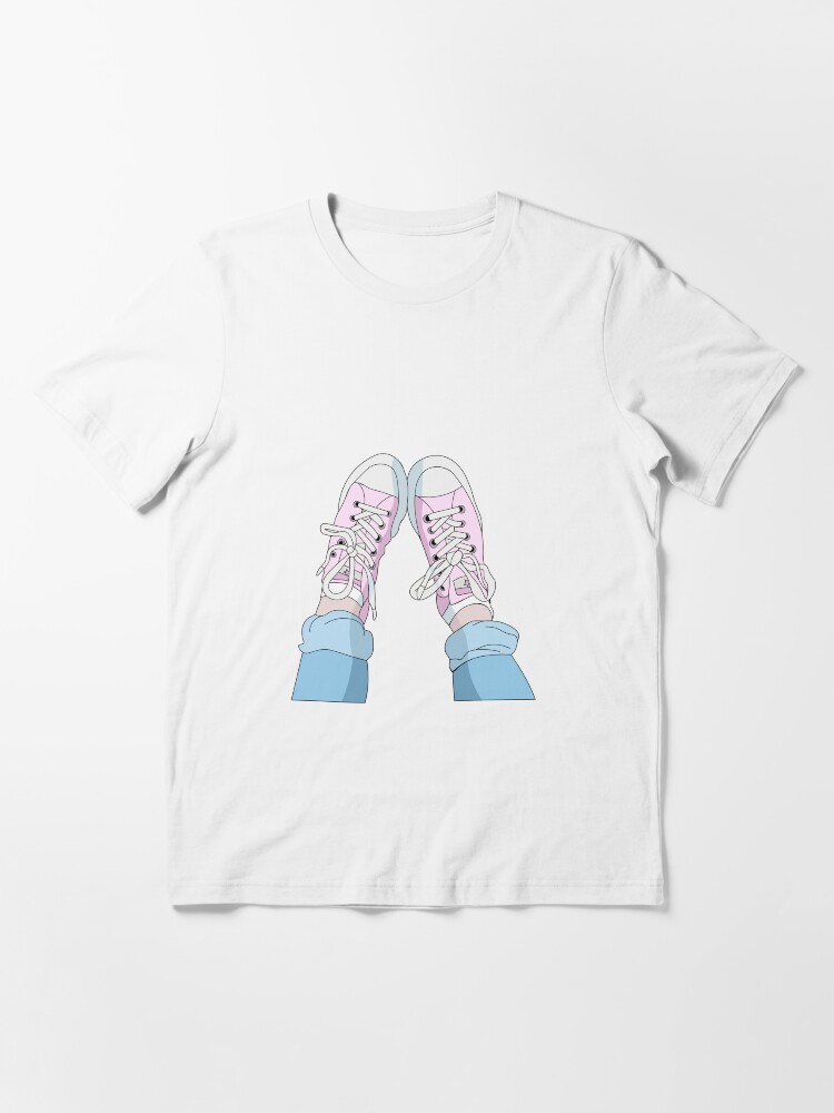 pink converse shirt
