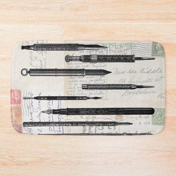 Item preview, Antique Writing Pens on Old Postcards designed and sold by missdebi27.