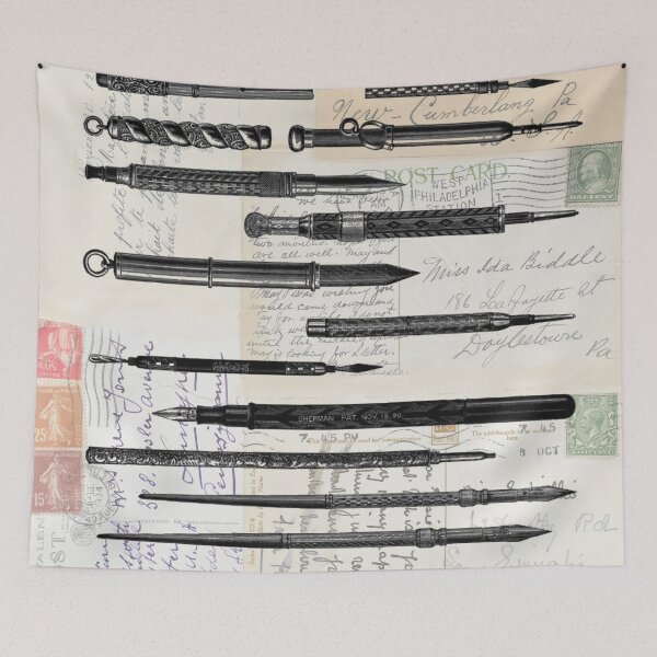 Item preview, Antique Writing Pens on Old Postcards designed and sold by missdebi27.