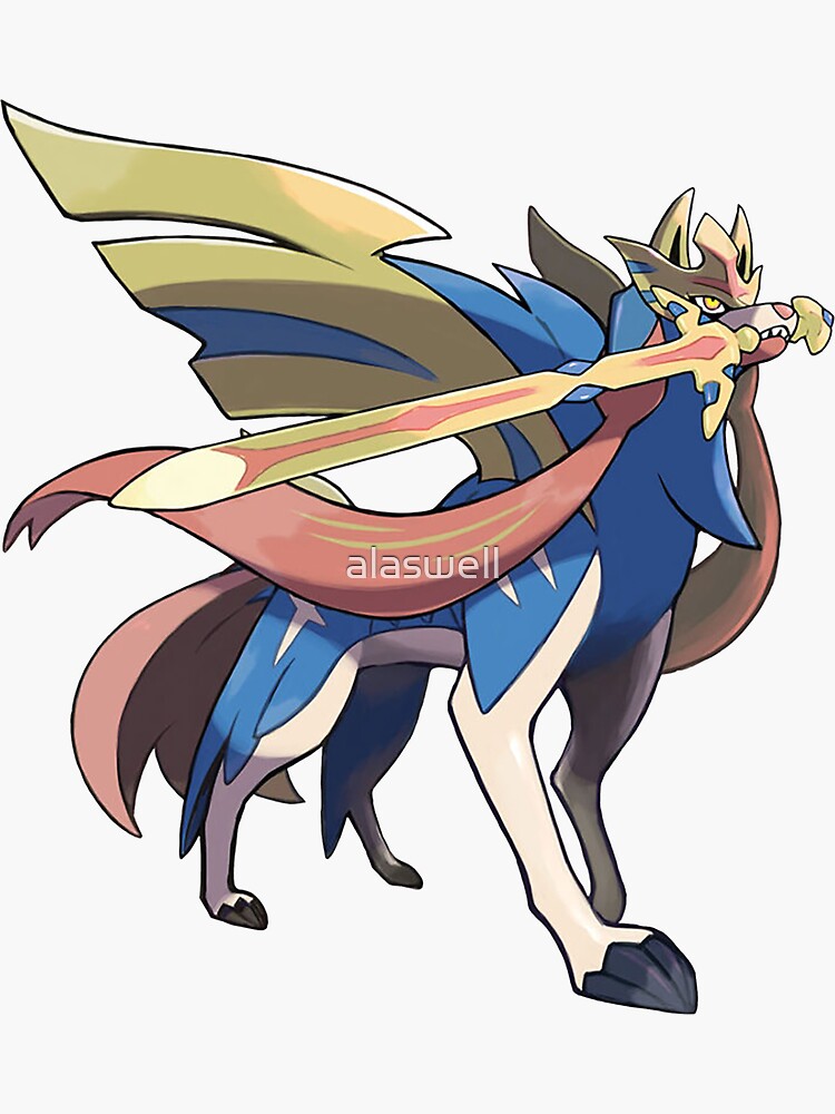 Zacian Legendary Sword Sticker for Sale by alaswell