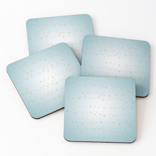 Item preview, Golden Stars on Baby Blue Background designed and sold by BloomCatB.